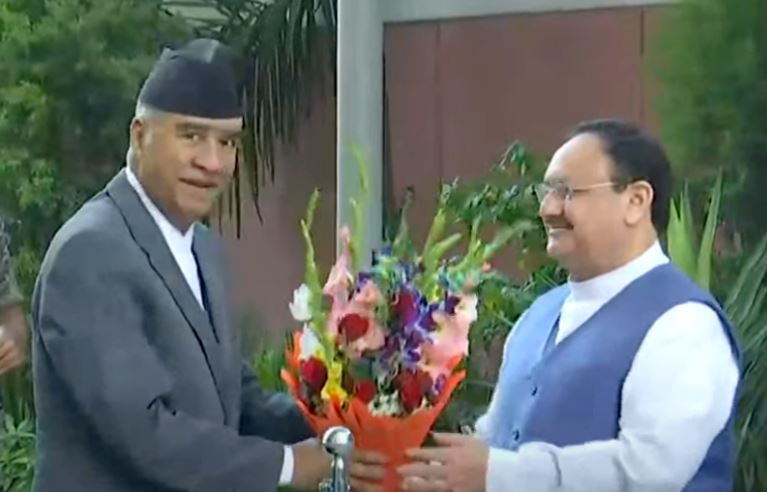जयशंकरलाई भेटेर भाजपा कार्यालय पुगे प्रधानमन्त्री देउवा